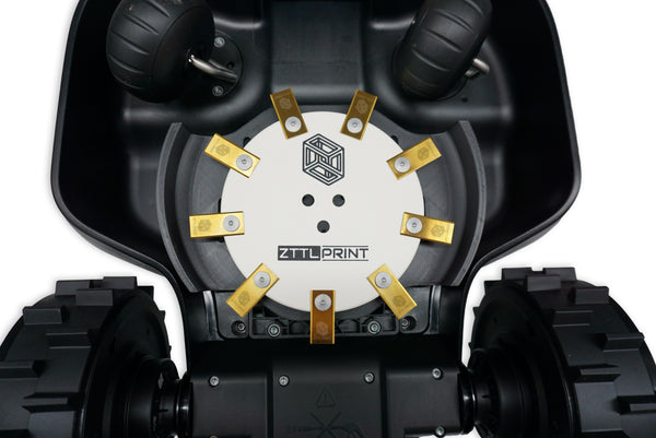 Mammotion Yuka mini Mähroboter Performance Komplettpaket Spikes weiss
