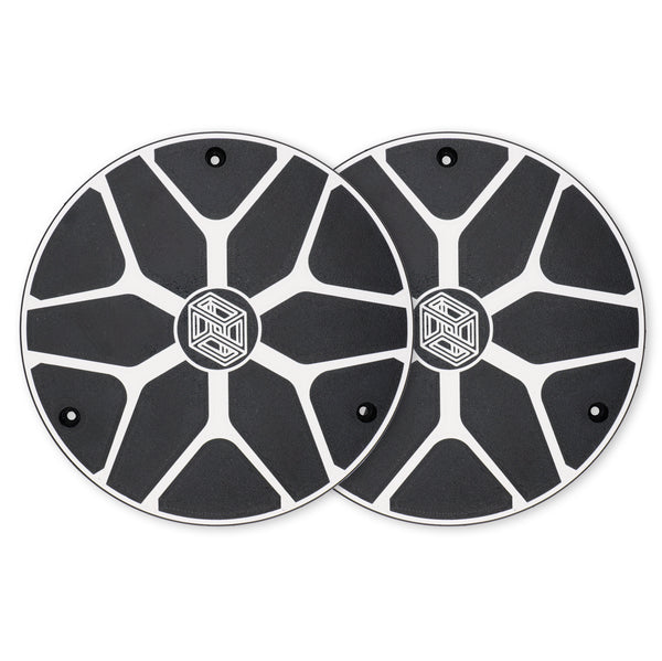 Mammotion Yuka mini robotic lawnmower Performance Style wheel covers hubcaps rims white