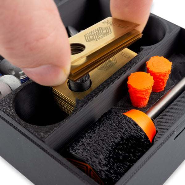 MowerKit PREMIUM 60x Messerklingen + 60x Schrauben + Zubehör + Werkzeugbox Komplettset Messerklingensystem