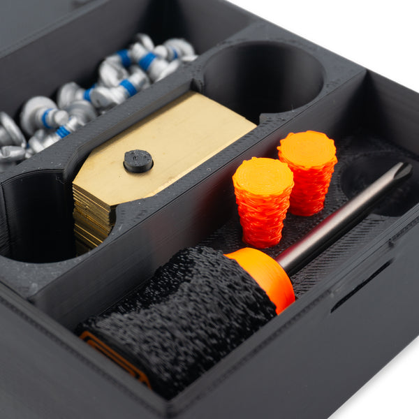 MowerKit CLASSIC 40x lames de couteau + 40x vis + accessoires + boîte à outils Kit complet système de lames de couteau
