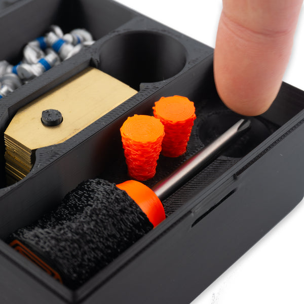 MowerKit CLASSIC 40x lames de couteau + 40x vis + accessoires + boîte à outils Kit complet système de lames de couteau