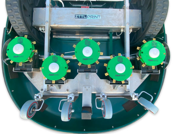 Belrobotics Bigmow robotic lawnmower Performance blade disc+slide disc EVOlution Set MK4 green
