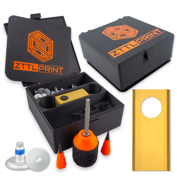 MowerKit PREMIUM 60x Messerklingen + 60x Schrauben + Zubehör + Werkzeugbox Komplettset Messerklingensystem