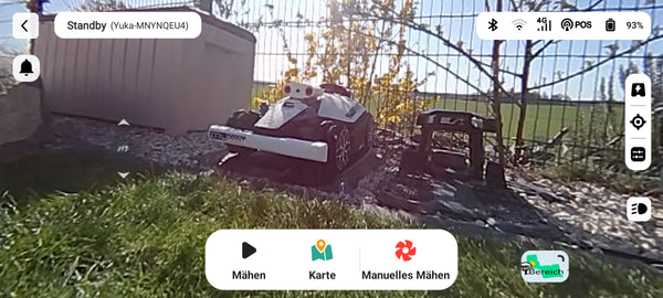 Mammotion Yuka mini Mähroboter Performance Stylingset silber