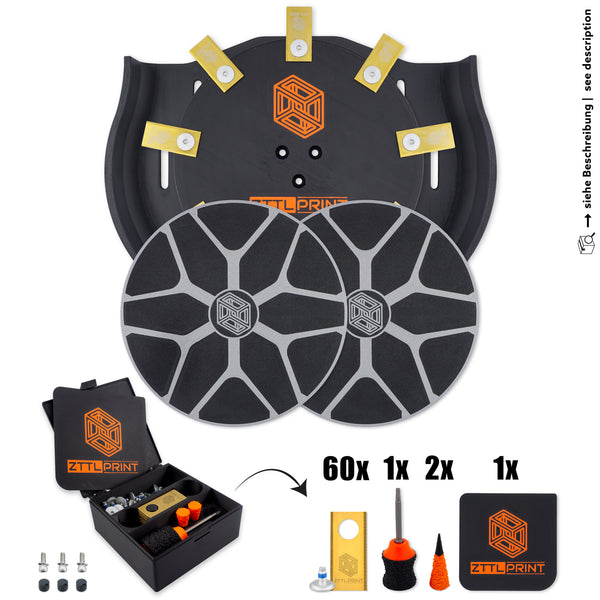 Sunseeker X3 / X5 Robot de tonte Performance Kit complet EVOlution MK4 Couvre-roues noir
