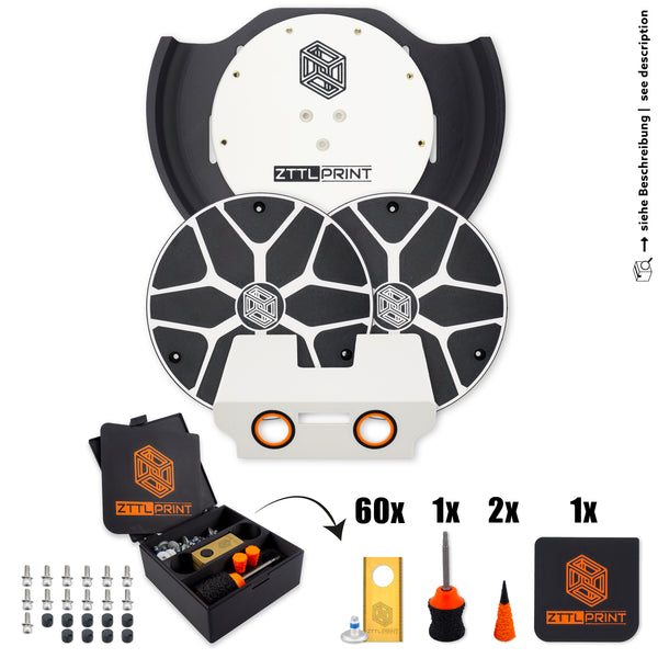 Mammotion Yuka mini Mähroboter Performance Komplettpaket Radabdeckungen weiss