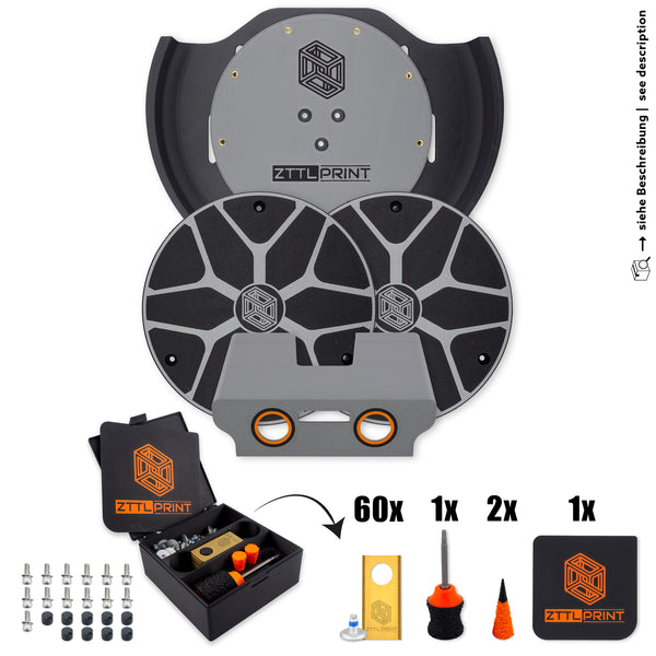 Mammotion Yuka mini Mähroboter Performance Komplettpaket Radabdeckungen silber