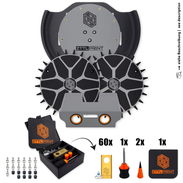 Mammotion Yuka mini Mähroboter Performance Komplettpaket Spikes silber