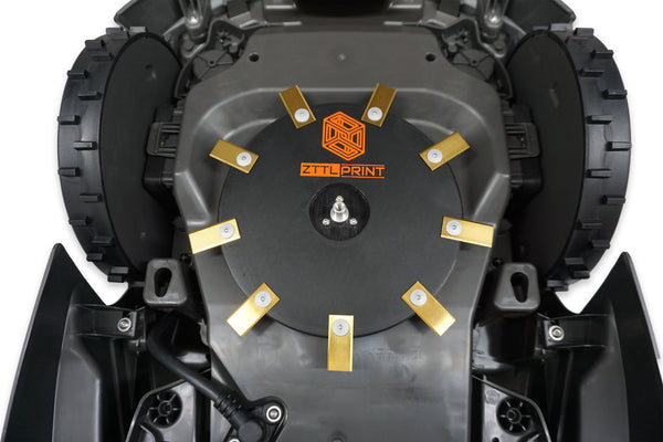 Husqvarna Automower 240mm Morava Performance Messer+Gleit Deller Evolution Set MK4 Orange