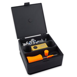 MowerKit PREMIUM 60x Messerklingen + 60x Schrauben + Zubehör + Werkzeugbox Komplettset Messerklingensystem