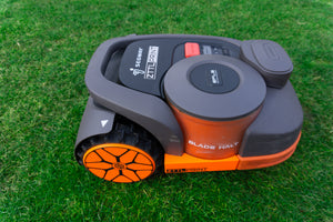 Segway Navimow H-Series robotic lawnmower Performance Style wheel cover hub cap rim orange