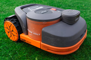 Segway Navimow H-Series robotic lawnmower Performance Style wheel cover hub cap rim orange