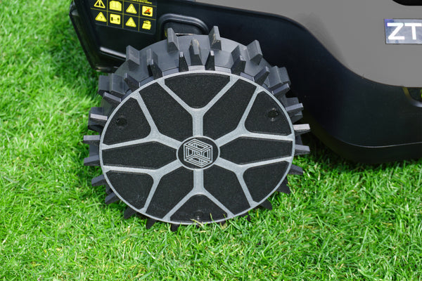 Mammotion Yuka mini robotic lawnmower Performance Spikes Traction Odometry silver