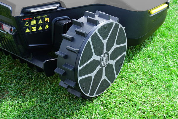 Mammotion Yuka mini robotic lawnmower Performance Style wheel cover hub cap rim silver