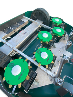 Belrobotics Bigmow Tondeuse robot Performance Plateau de lame+Coupleur EVOlution Set MK4 vert