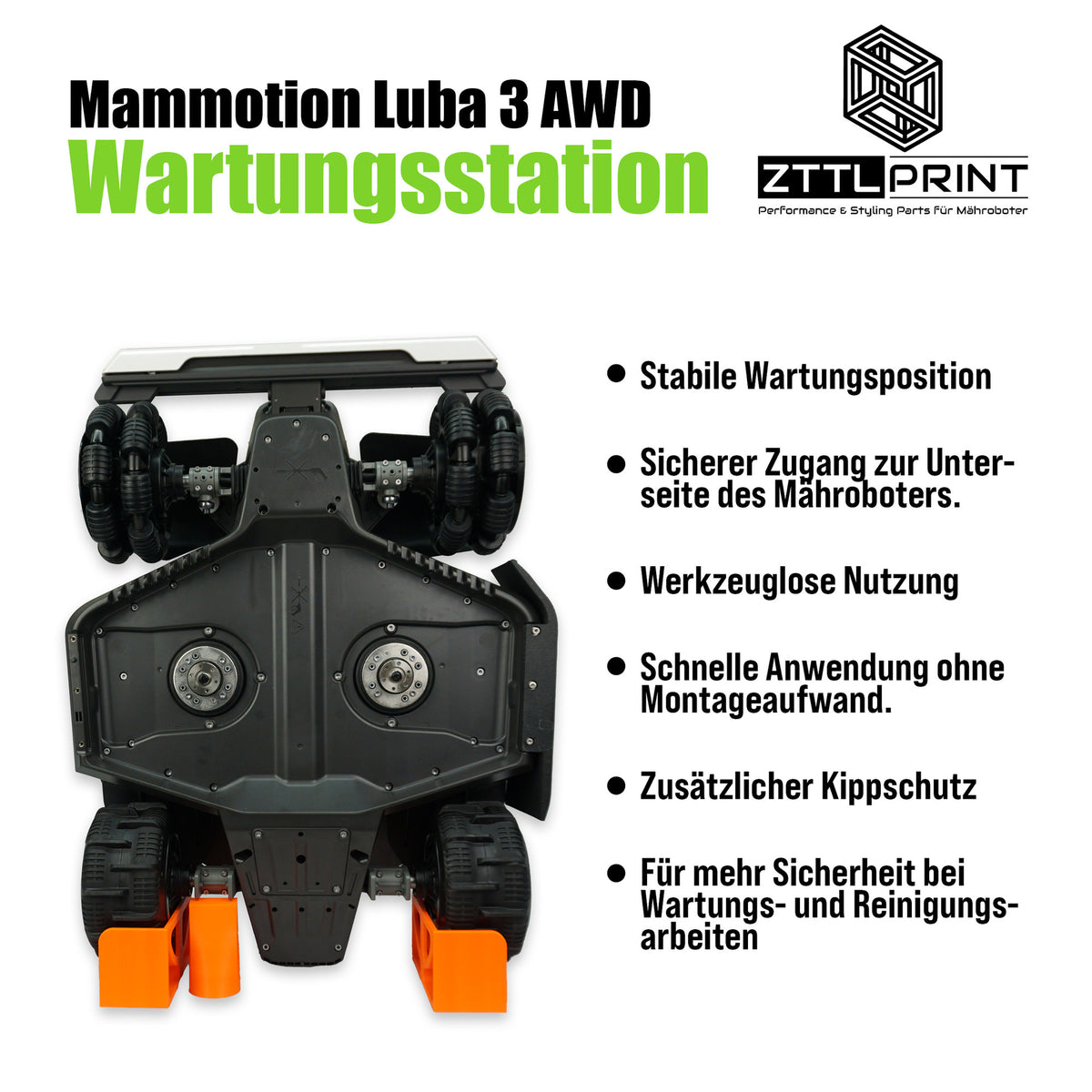 Mammotion Luba AWD Mähroboter Performance Smart Wartungsstation
