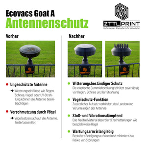 Ecovacs Goat A Mähroboter Performance Style Antennen- und Vogelschutz