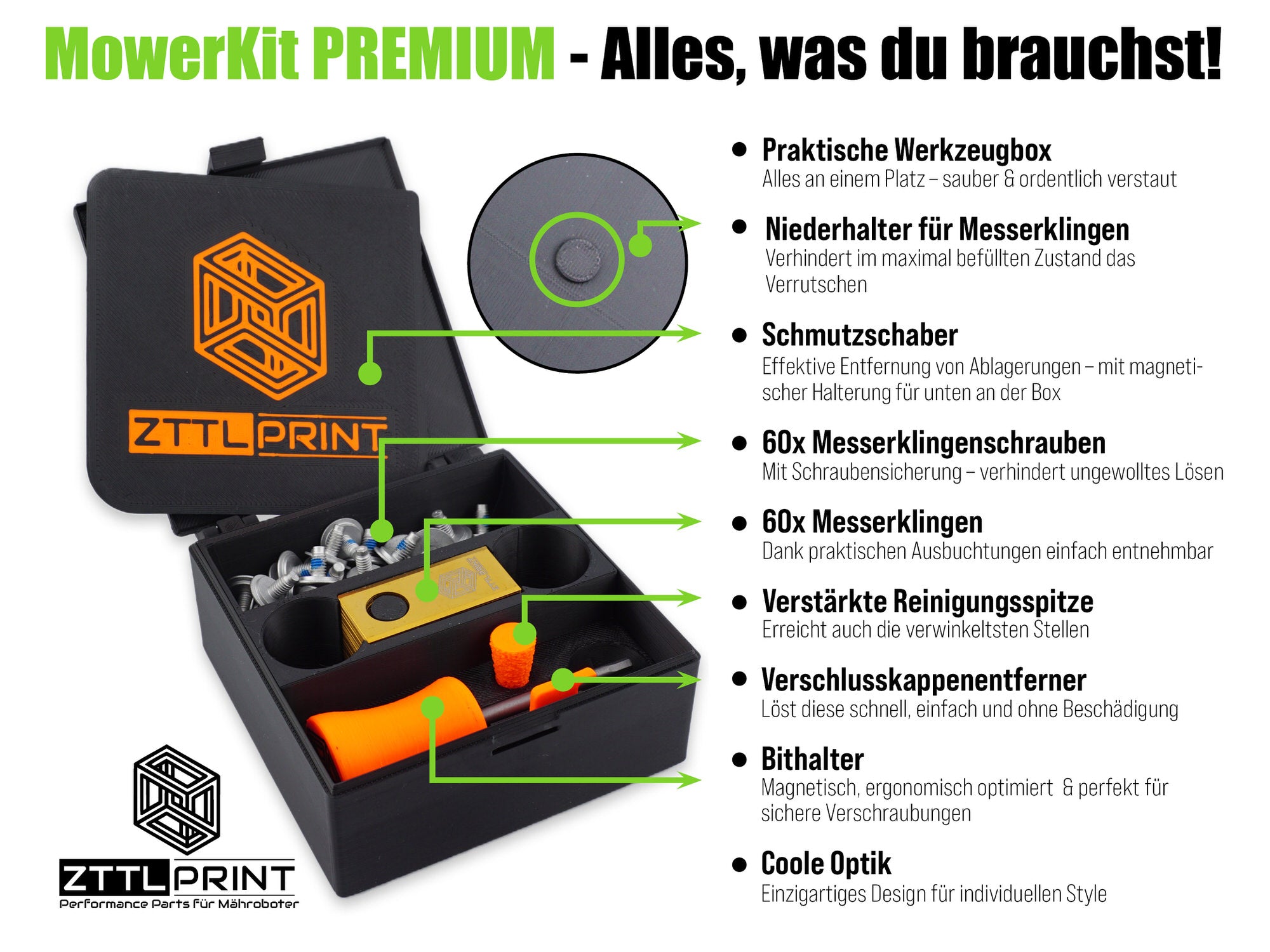 Gardena smart SILENO Mähroboter Performance Komplettpaket Radabdeckungen