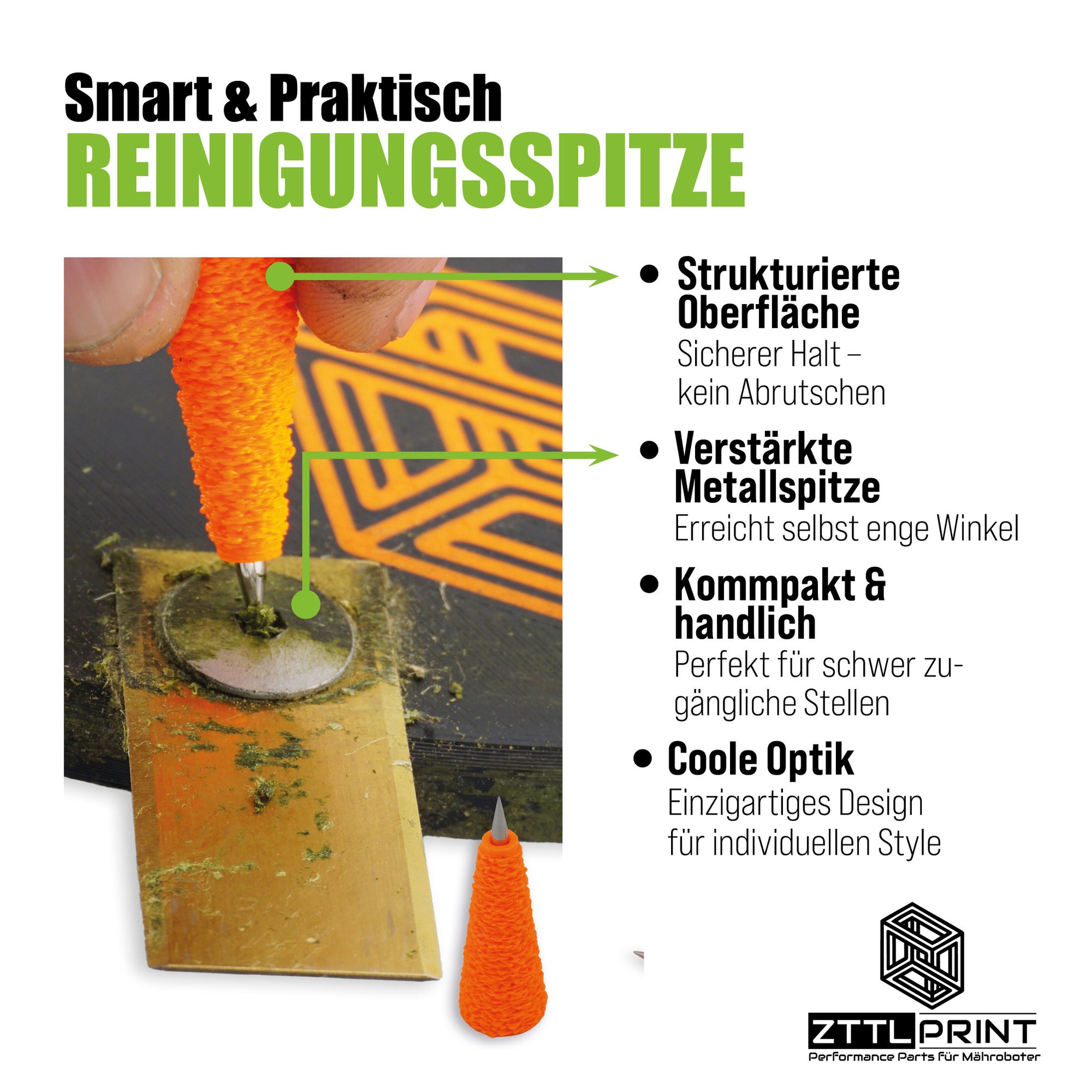 Universal Reinigungsspitze Mähroboter Performance Smart