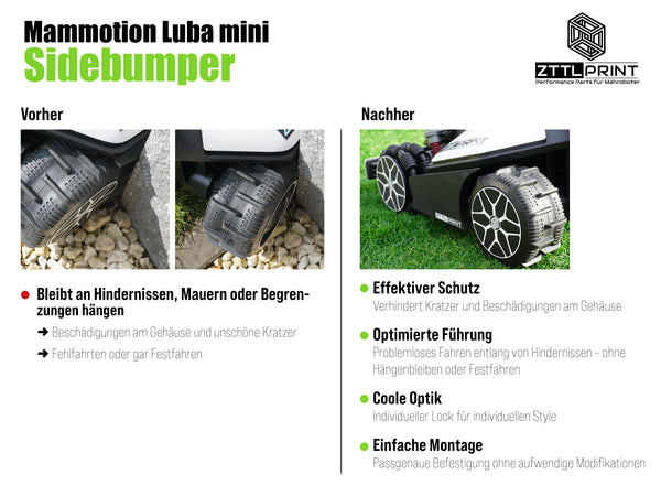 Mammotion Luba mini AWD Mähroboter Performance Style Set schwarz Komplettausstattung Bundle