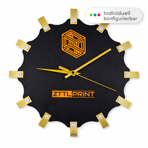 ZTTLPRINT Mähroboter Messerteller Uhr – individuell konfigurierbar